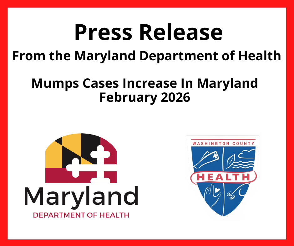 From the Maryland Department of Health – Increase of Mumps Cases in Maryland